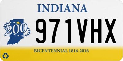 IN license plate 971VHX