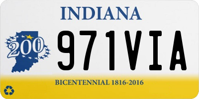 IN license plate 971VIA