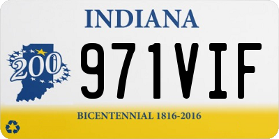 IN license plate 971VIF