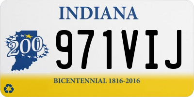 IN license plate 971VIJ