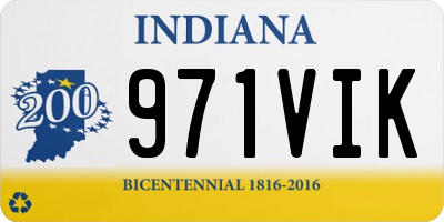 IN license plate 971VIK