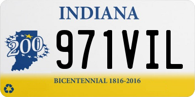 IN license plate 971VIL