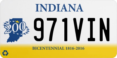 IN license plate 971VIN