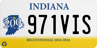 IN license plate 971VIS
