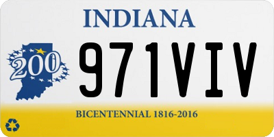 IN license plate 971VIV
