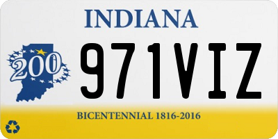 IN license plate 971VIZ