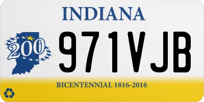 IN license plate 971VJB