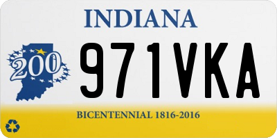 IN license plate 971VKA