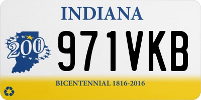 IN license plate 971VKB