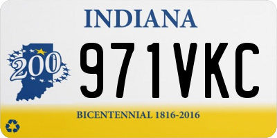 IN license plate 971VKC