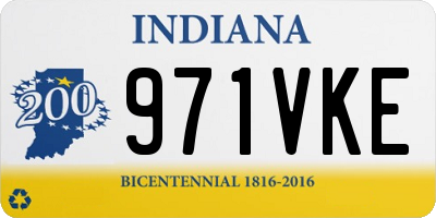 IN license plate 971VKE