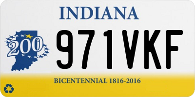 IN license plate 971VKF