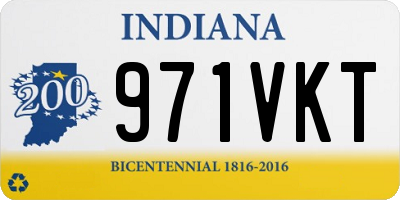 IN license plate 971VKT