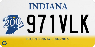 IN license plate 971VLK