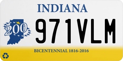 IN license plate 971VLM