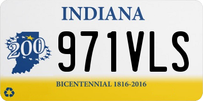 IN license plate 971VLS