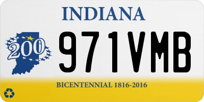 IN license plate 971VMB