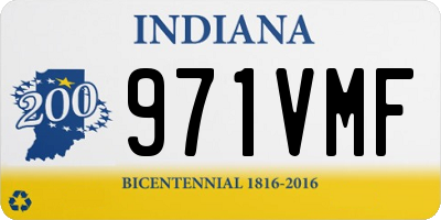 IN license plate 971VMF
