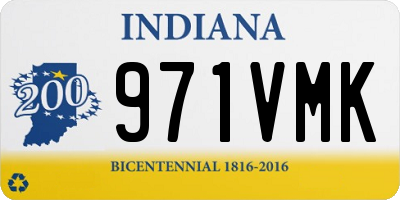IN license plate 971VMK