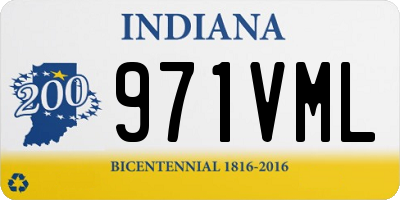 IN license plate 971VML