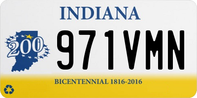 IN license plate 971VMN
