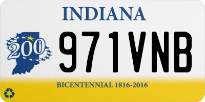 IN license plate 971VNB