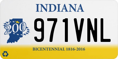 IN license plate 971VNL