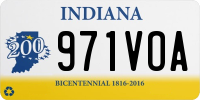 IN license plate 971VOA