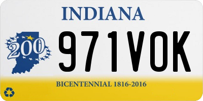 IN license plate 971VOK