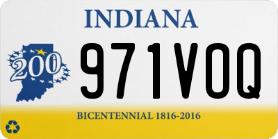 IN license plate 971VOQ