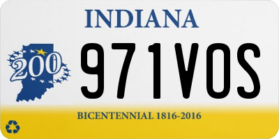 IN license plate 971VOS