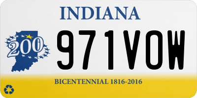 IN license plate 971VOW