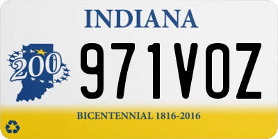 IN license plate 971VOZ