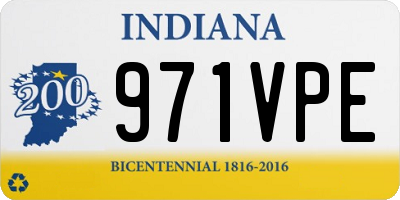IN license plate 971VPE