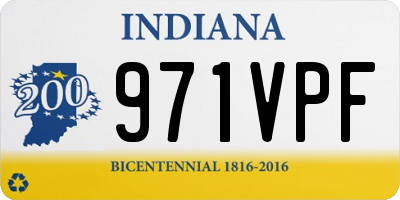 IN license plate 971VPF