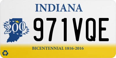 IN license plate 971VQE