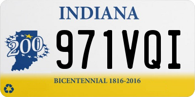 IN license plate 971VQI