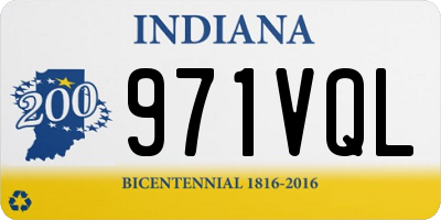 IN license plate 971VQL