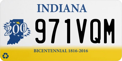 IN license plate 971VQM