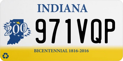 IN license plate 971VQP