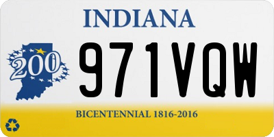 IN license plate 971VQW