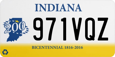 IN license plate 971VQZ