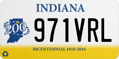 IN license plate 971VRL
