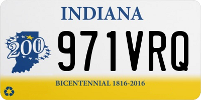 IN license plate 971VRQ