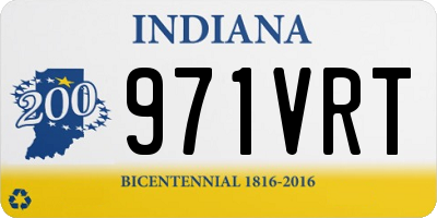 IN license plate 971VRT