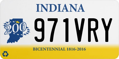 IN license plate 971VRY