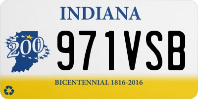 IN license plate 971VSB