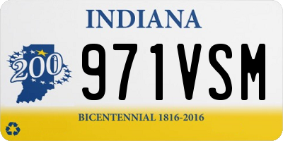 IN license plate 971VSM