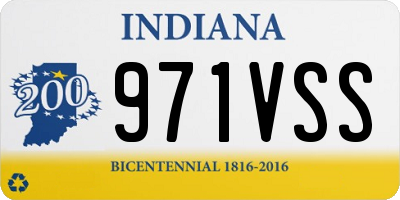 IN license plate 971VSS