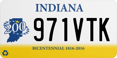 IN license plate 971VTK